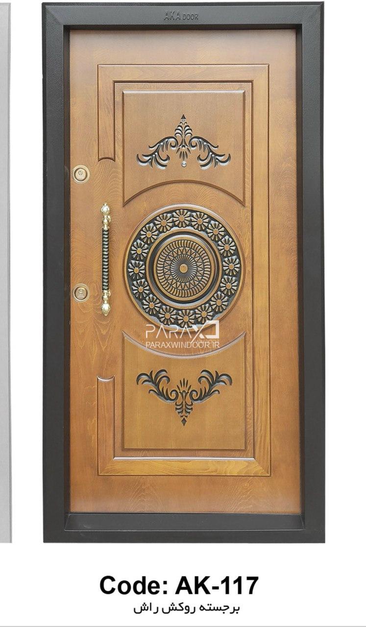 درب‌ ایمنی با چوب بلوط دوقاب تسبیح