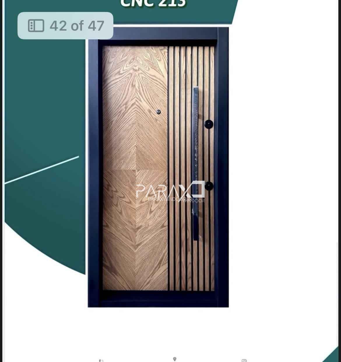 درب‌ ایمنی بلوط جناغی با cnc عمودی