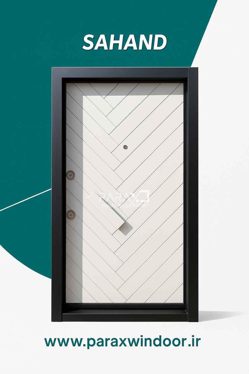 درب ایمنی روکش پلی اورتان طرح برجسته(سهند)