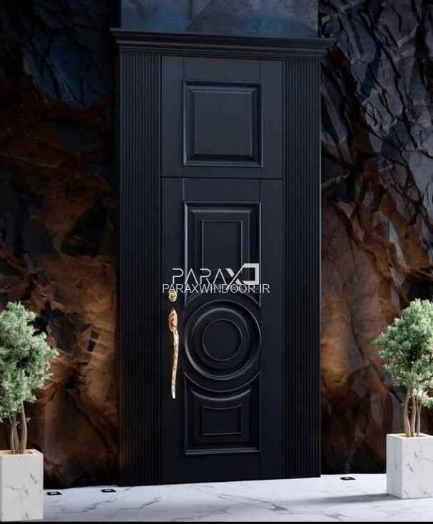 درب  ایمنی طرح نئوکلاسیک با رنگ پلی اورتان